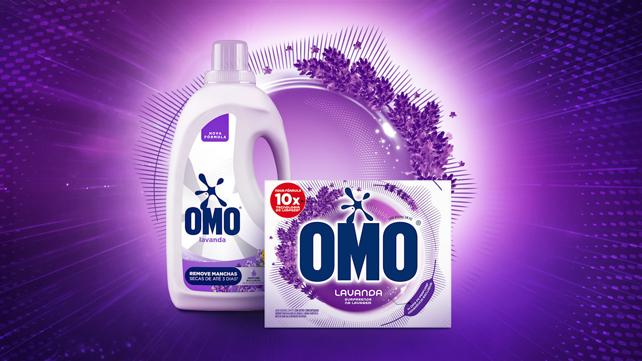 Nova fórmula de OMO Lavanda Edição Especial