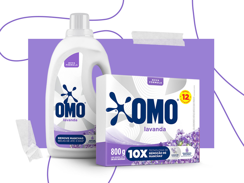Nova fórmula de OMO Lavanda Edição Especial