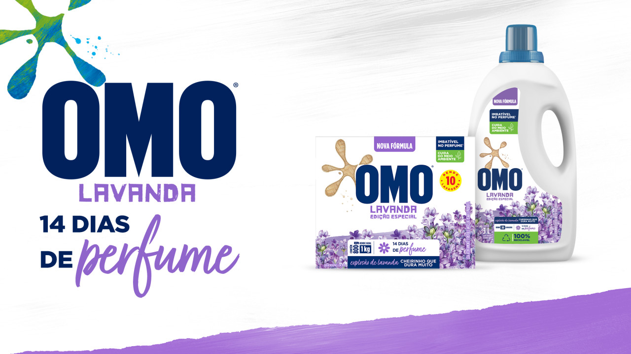 Nova fórmula de OMO Lavanda Edição Especial