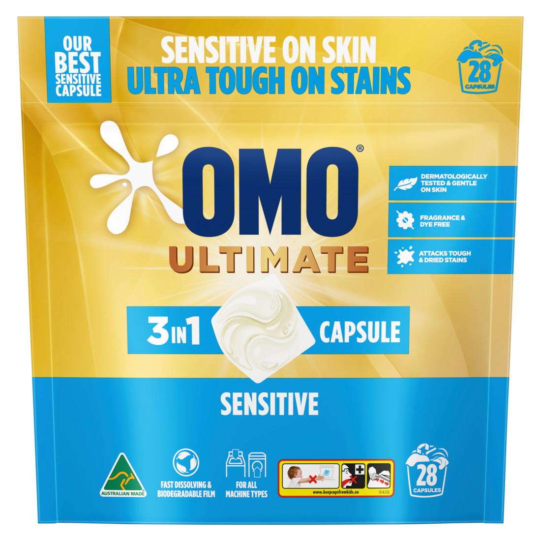 Omo Ultimate Capsules Sensitive 3 in 1