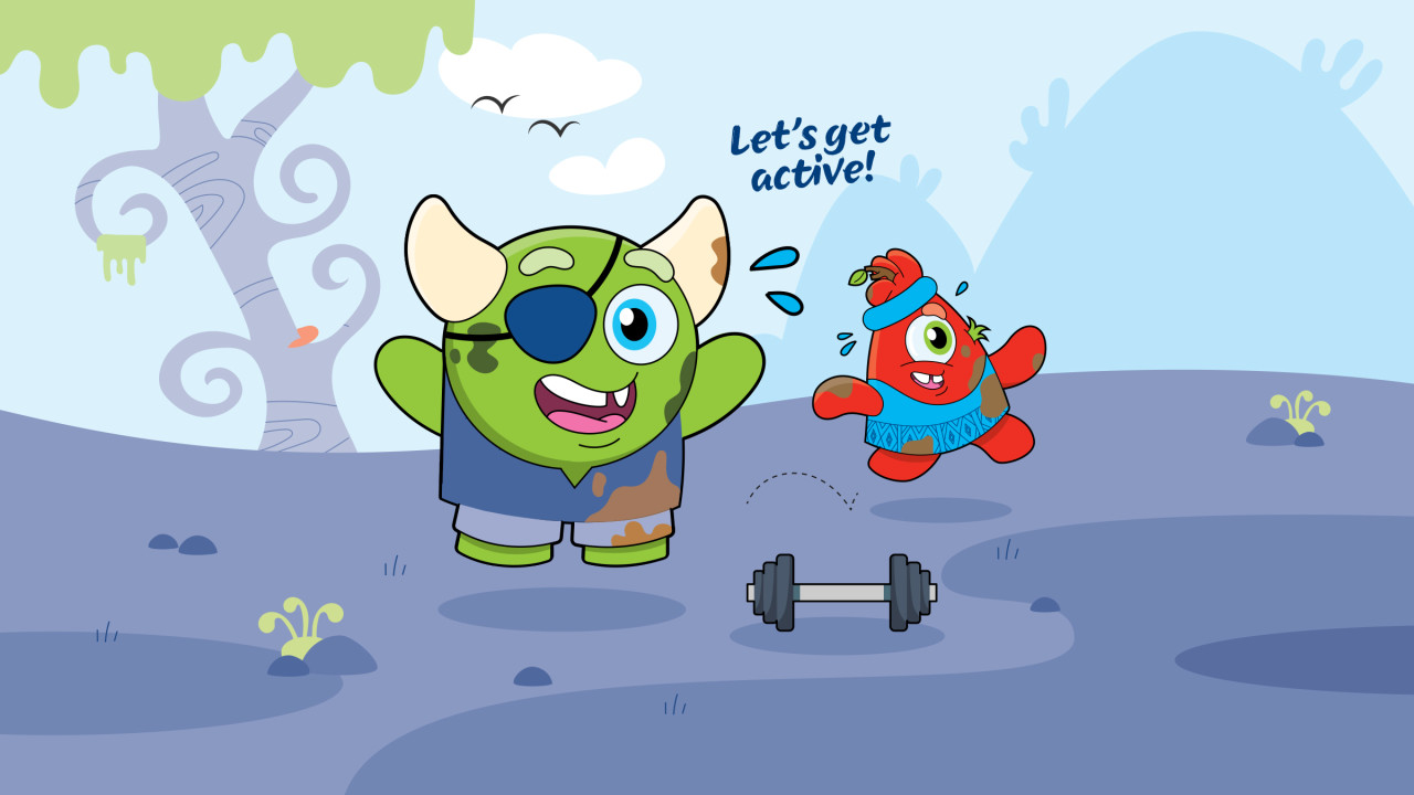 Two monsters getting active