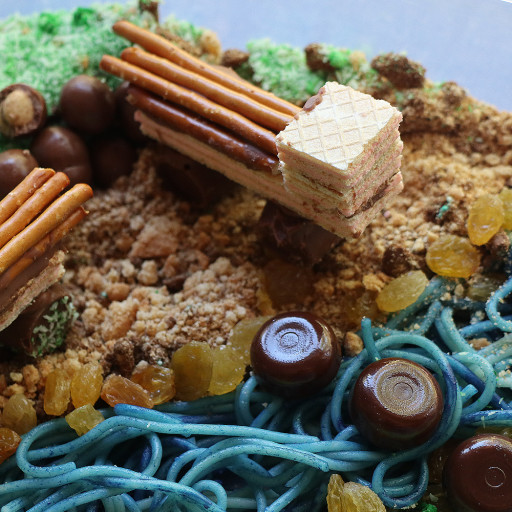 Close up of sweets and chocolate food