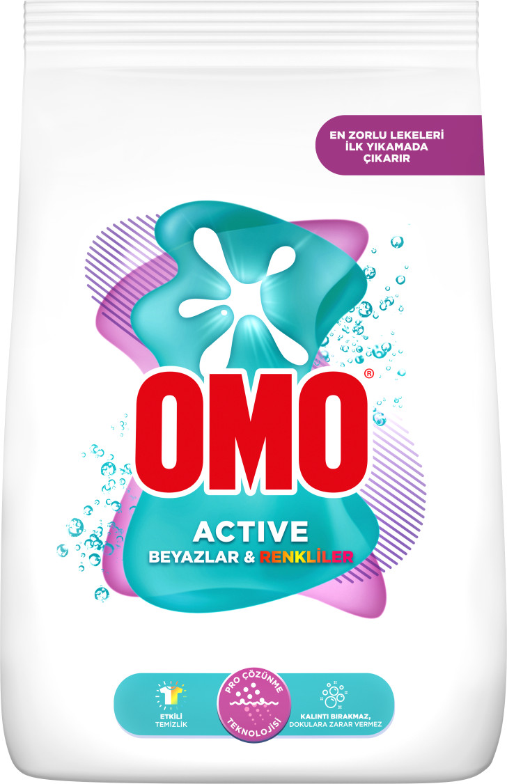 OMO Active Beyazlar Renkliler Omo