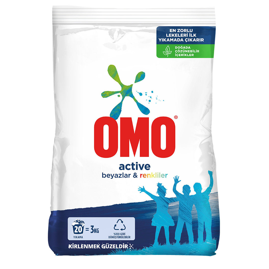 omo active toz deterjan packshot