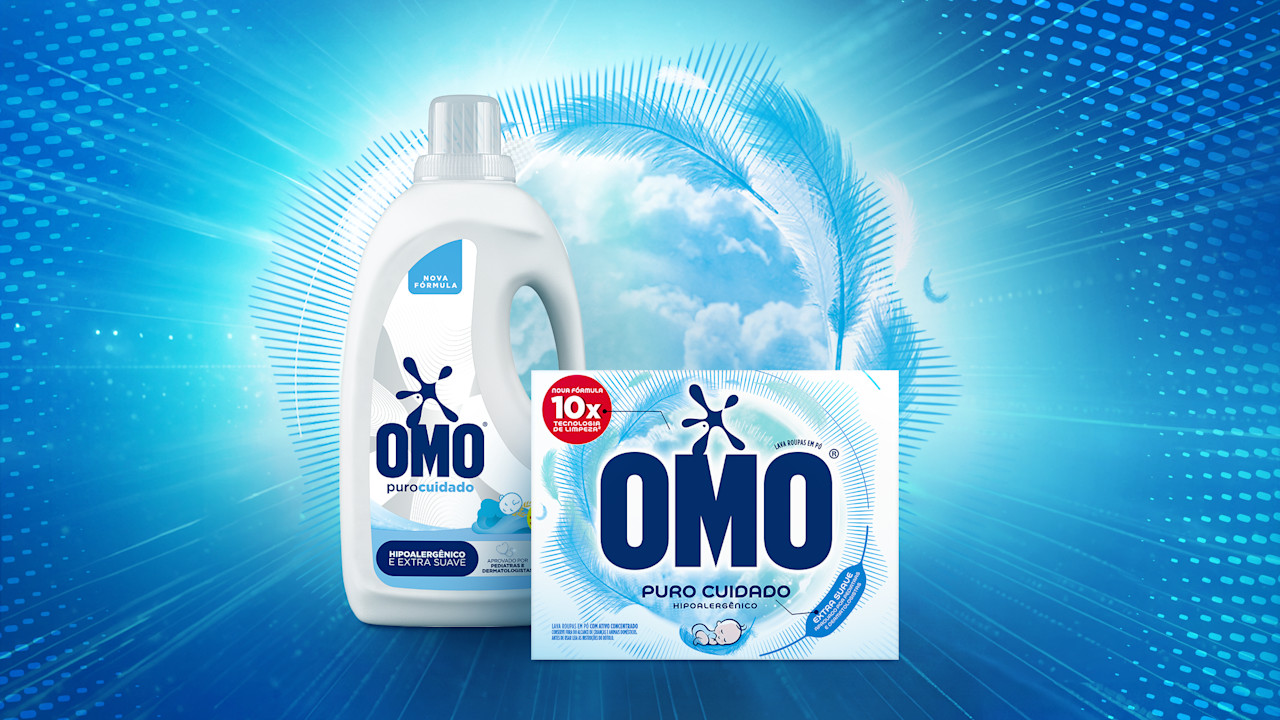 OMO Puro Cuidado com toque de aveia