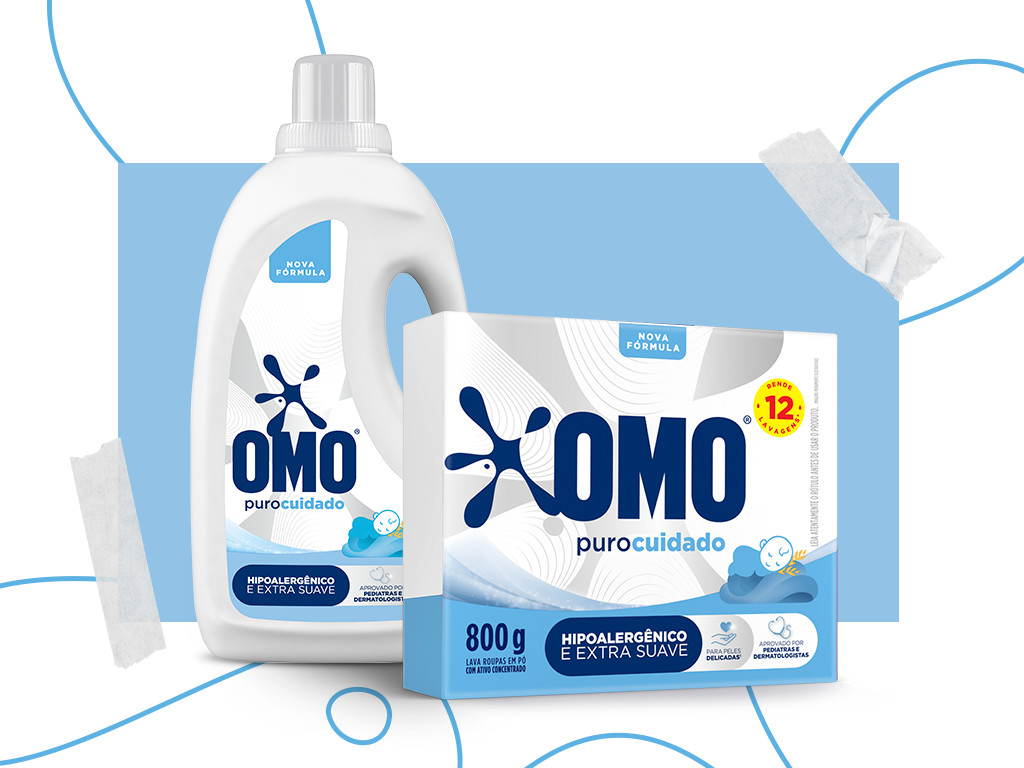 OMO Puro Cuidado com toque de aveia