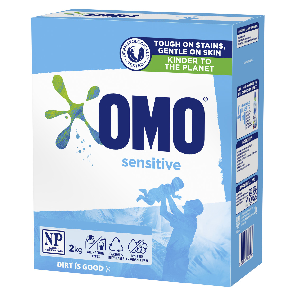 omo sensitive powder packshot
