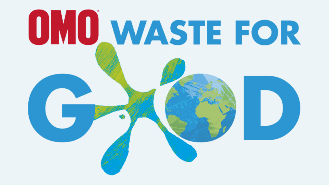 OMO Waste For Good logo header image