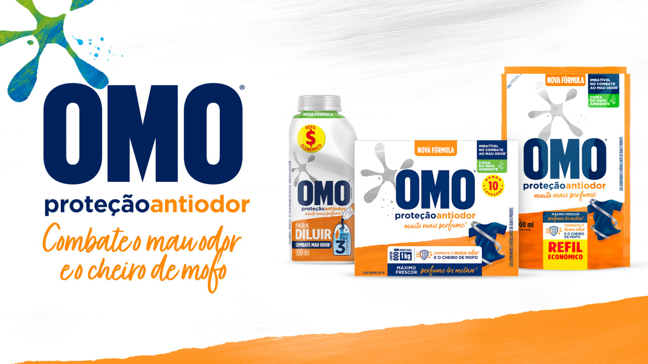 OMO Proteção Antiodor: combate o mau odor e o cheiro de mofo