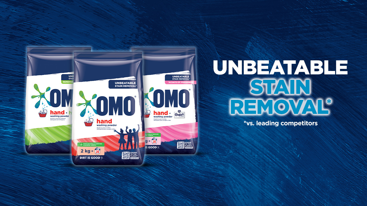 OMO Hand Wash Powder with a Touch of Comfort