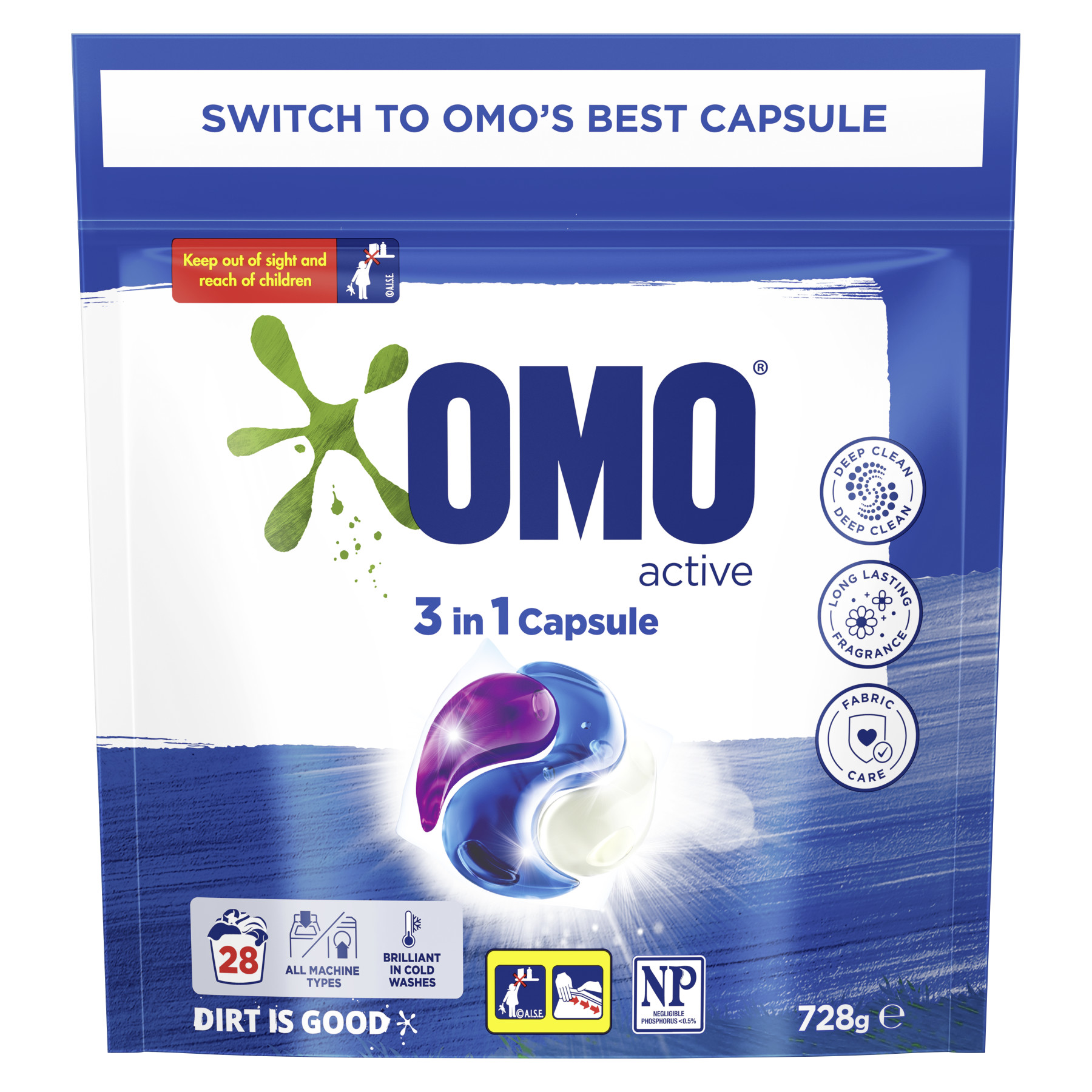 OMO 3in1 Active Capsules Omo