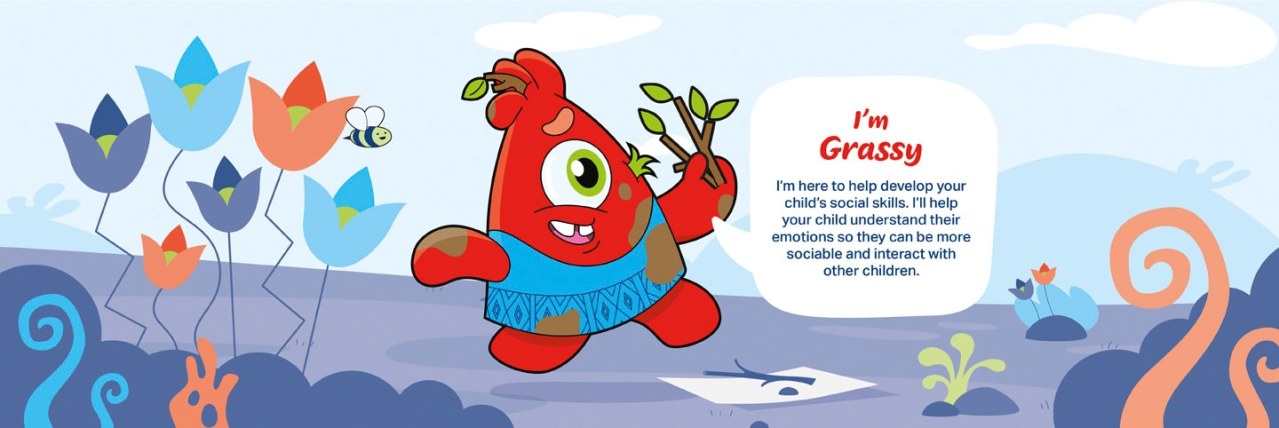 Socio emotional Development Grassy Monster