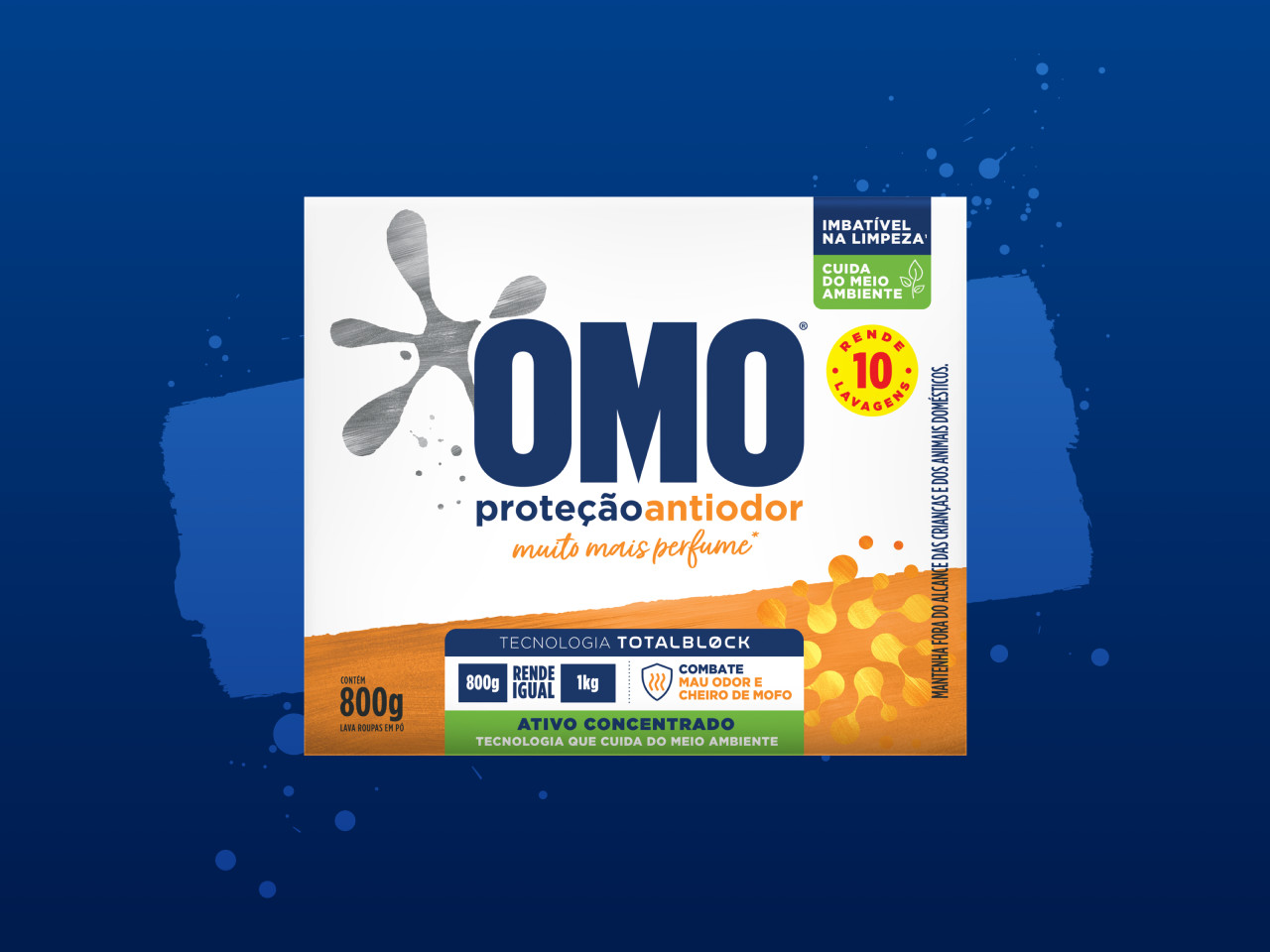 Sabão em Pó OMO Sports banner de produto