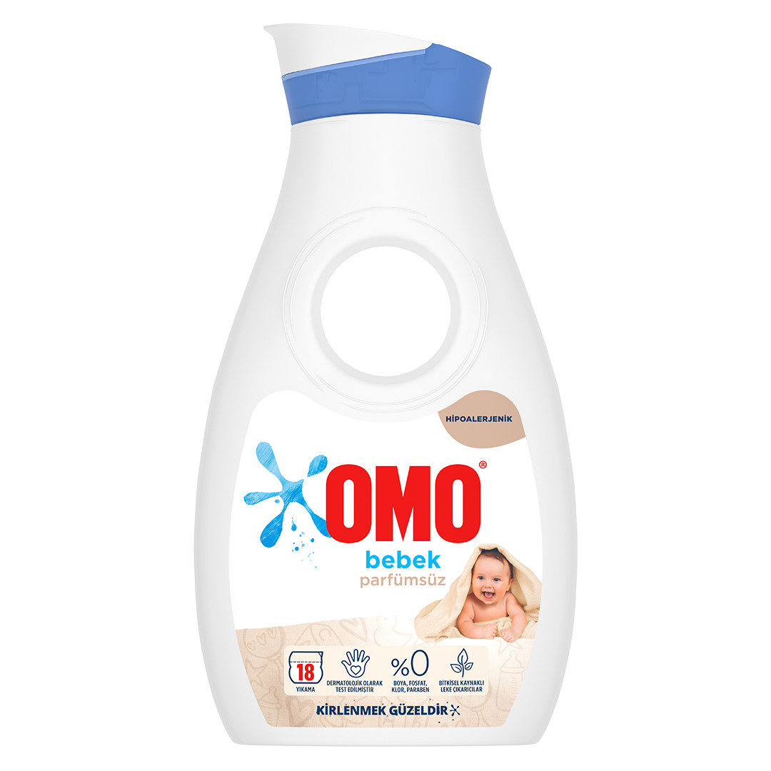 Omo baby unscented liquid detergent packshot