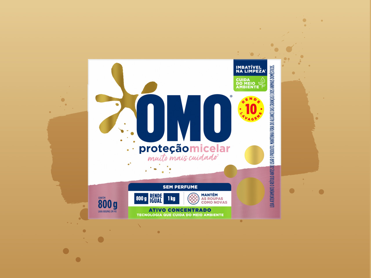 Sabão em Pó OMO Proteção Micelar banner de produto