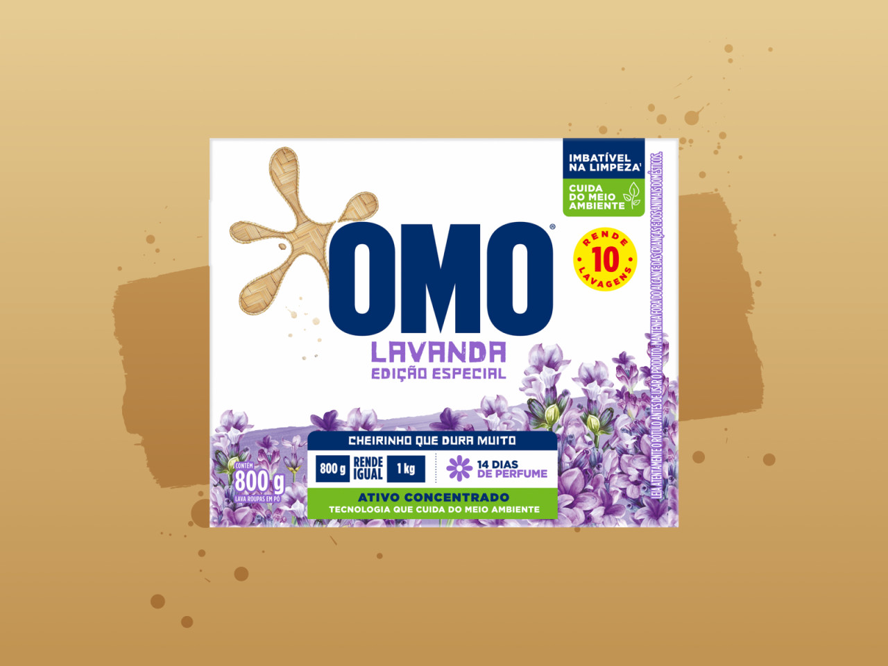 Sabão em Pó OMO Lavanda banner de produto