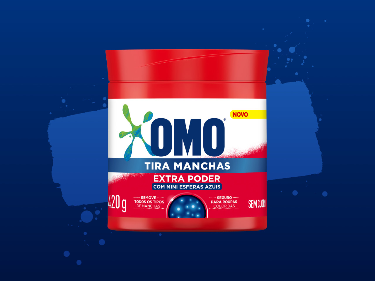 Tira Manchas OMO Extra Poder Roupas Coloridas Líquido banner de produto