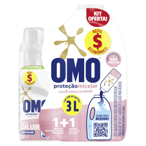Sabão Líquido para Diluir OMO Proteção Micelar + Garrafa
