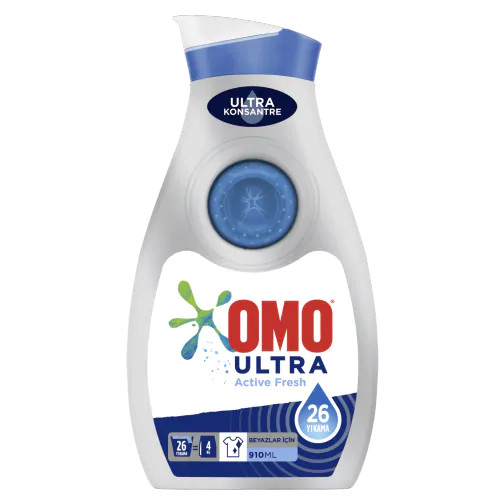 Omo ultra active fresh sivi deterjan packshot