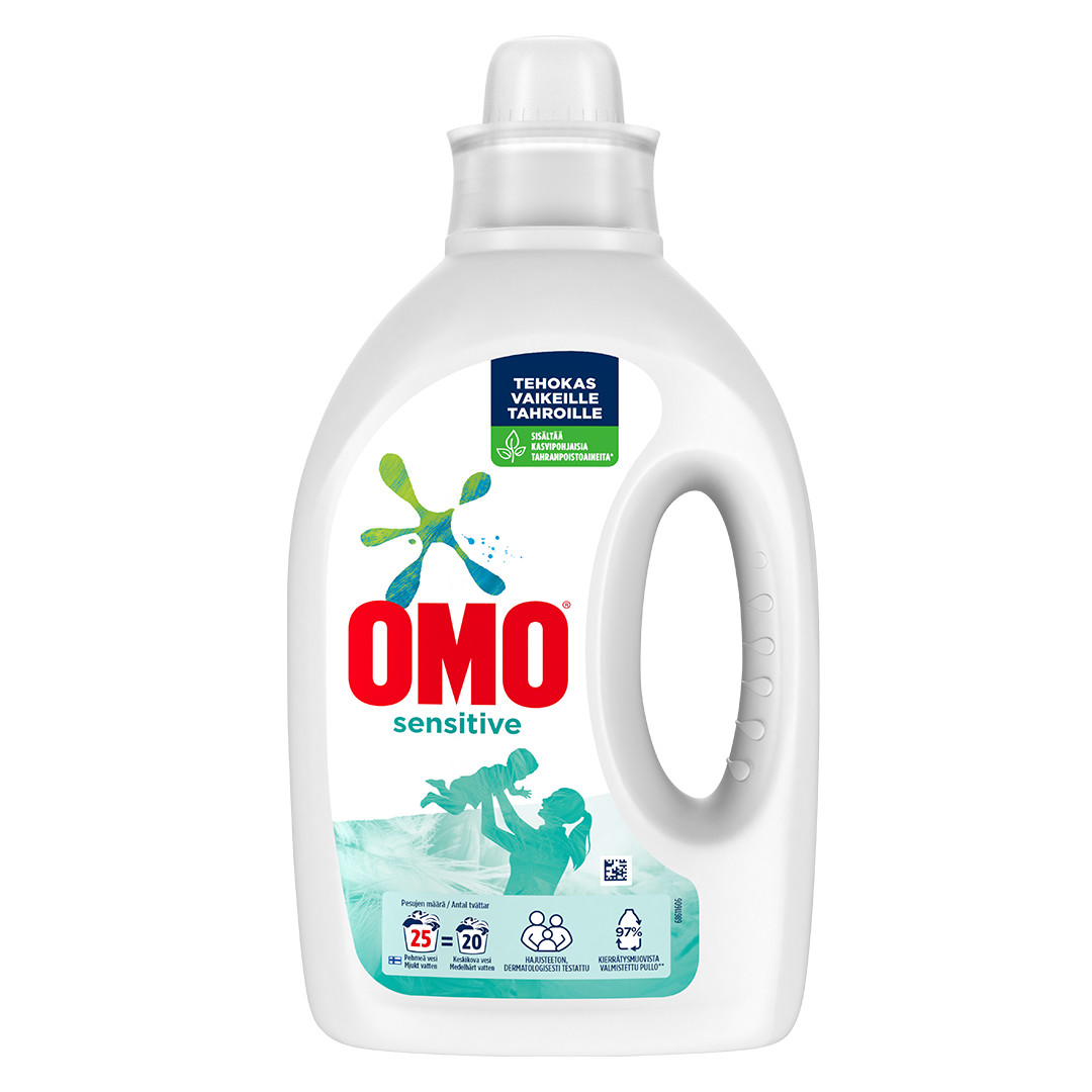 Omo Sensitive pyykinpesuneste pakkauskuva